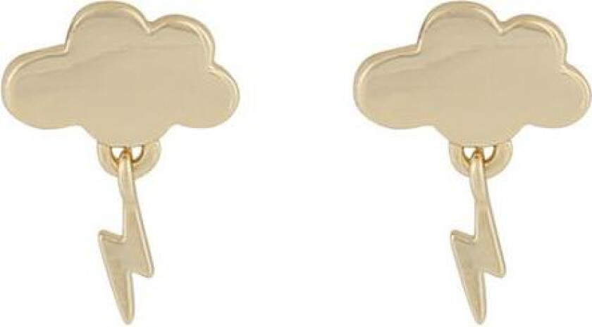 Snö Of Sweden Field Cloud Earring Plain Gold
