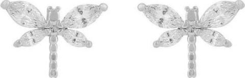 Snö Of Sweden Field Dragonfly Earring Silver/Clear