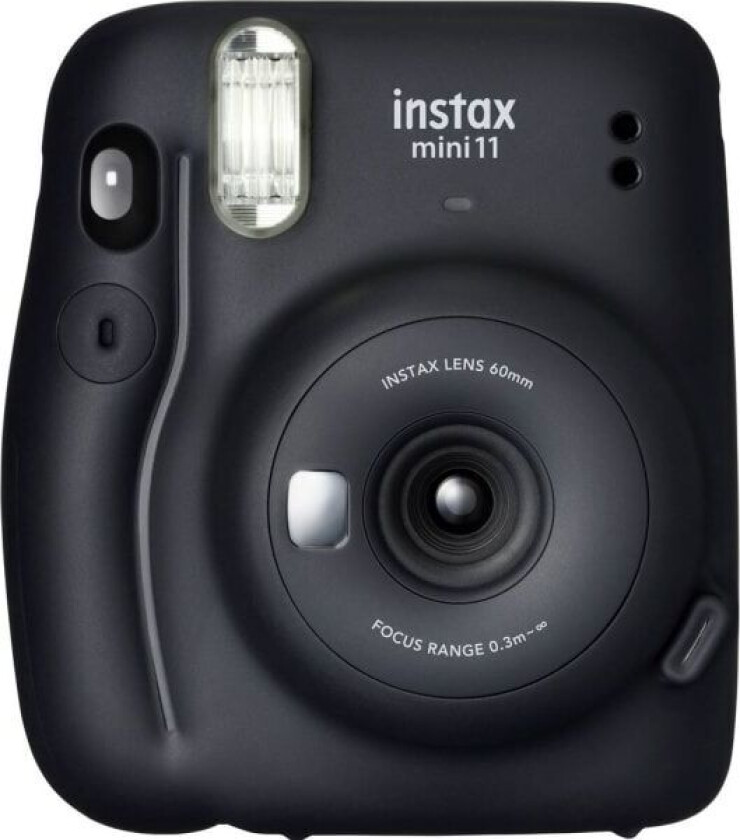 Instax Mini 11, 62 x 46 mm, Kull, Grå, 90 s, 2/2, 0.3 - 0.5 m, Automatisk