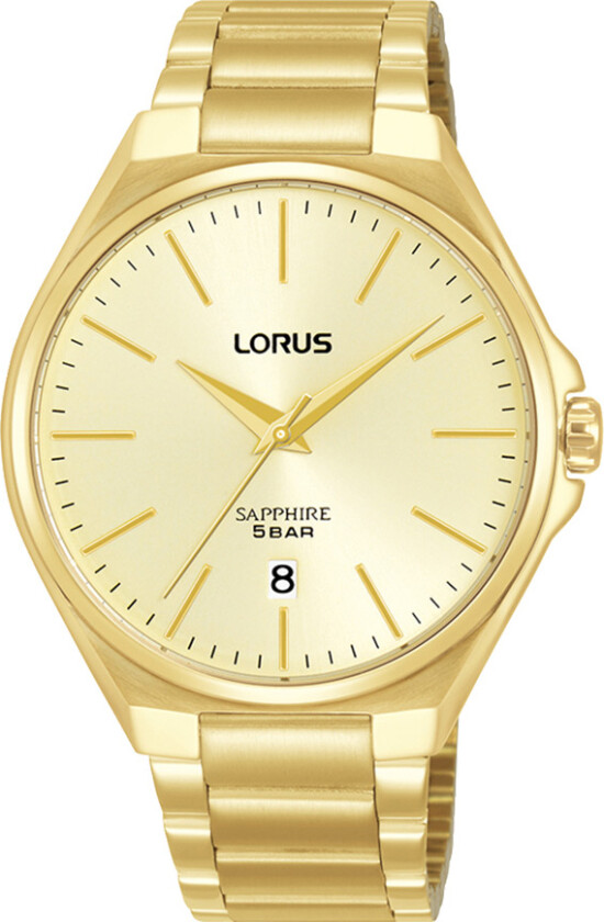 Mens Classic RS950DX9 - Kvarts - Gull - Herreklokker - Rustfritt stål - ledd m/pin - Safir