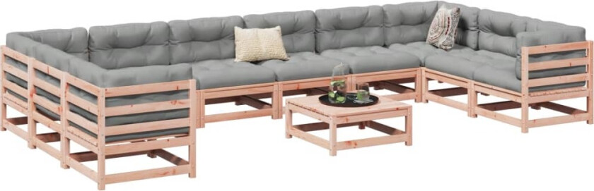 Hagesofasett 11 deler heltre douglasgran