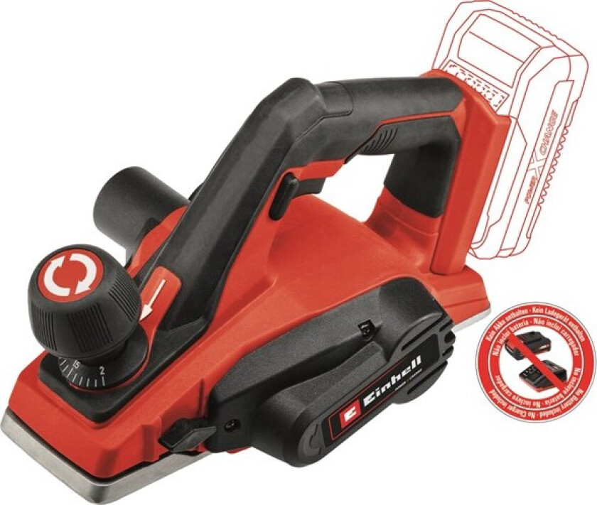 Einhell TE-PL 18/82 Li akku høvl 82 mm 18V u/batteri og lader