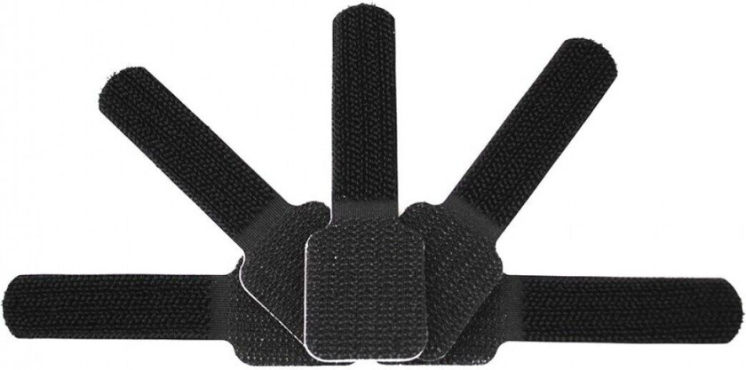 Adhesive Cable Ties Black 10 Pack