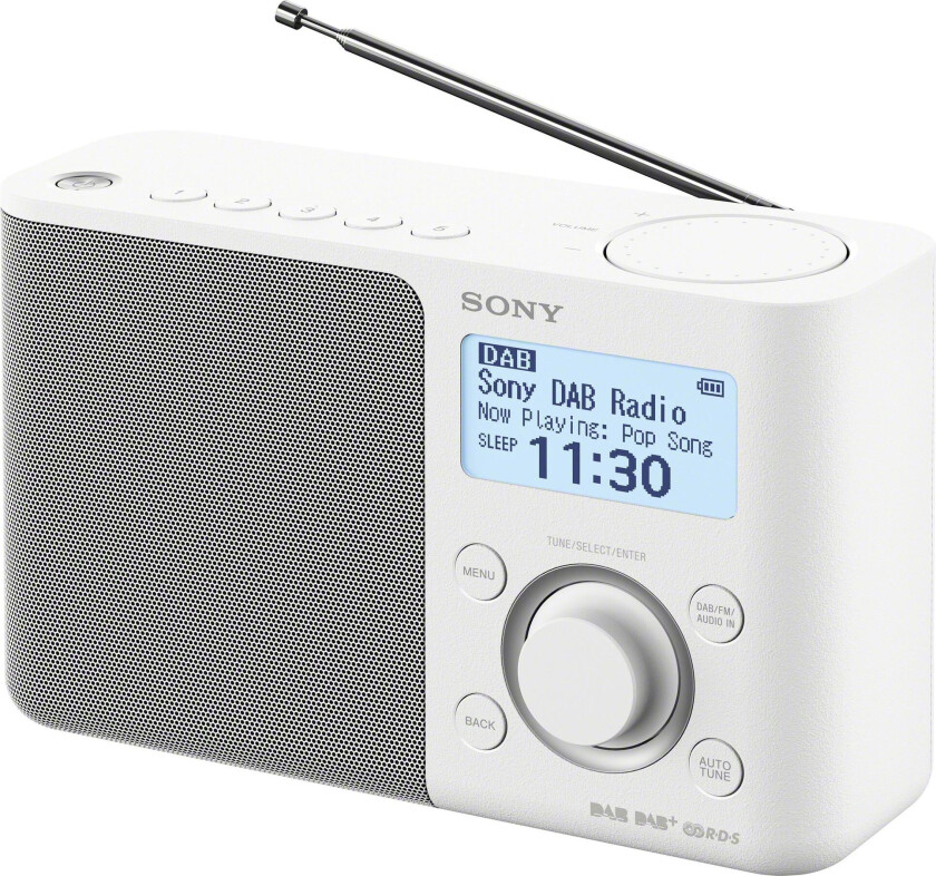 XDR-S61D - Bærbar DAB-radio - hvit