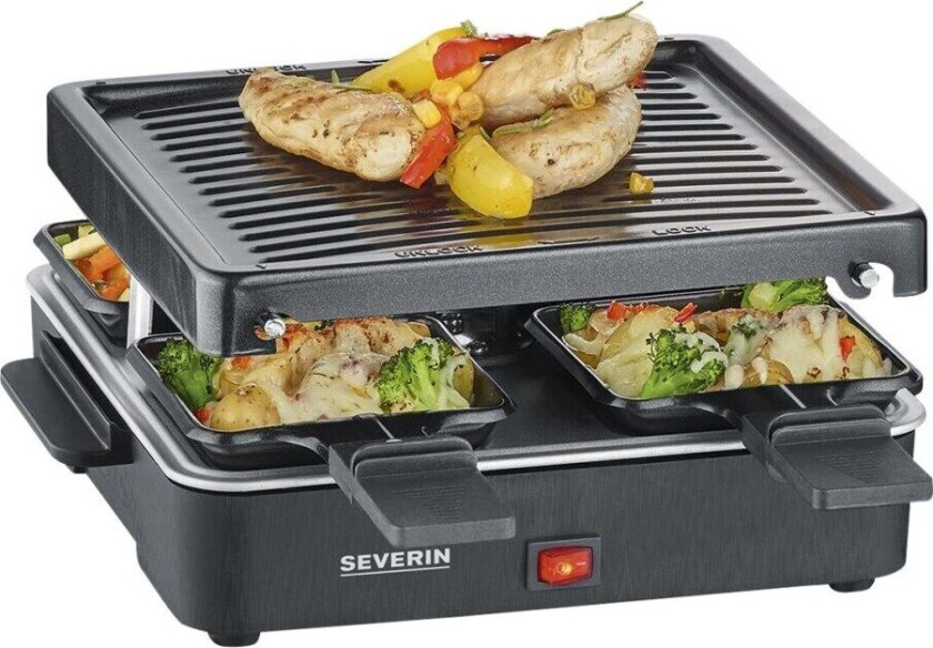 Severin RG 2370 - Raclette/grill - 600 W - sort