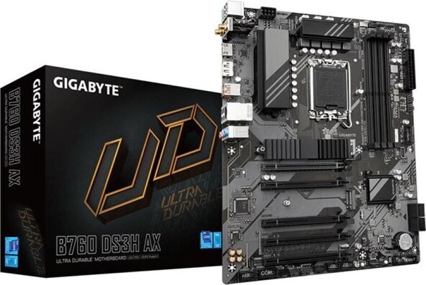 B760 DS3H AX Hovedkort - Intel B760 - Intel LGA1700 socket - DDR5 RAM - ATX