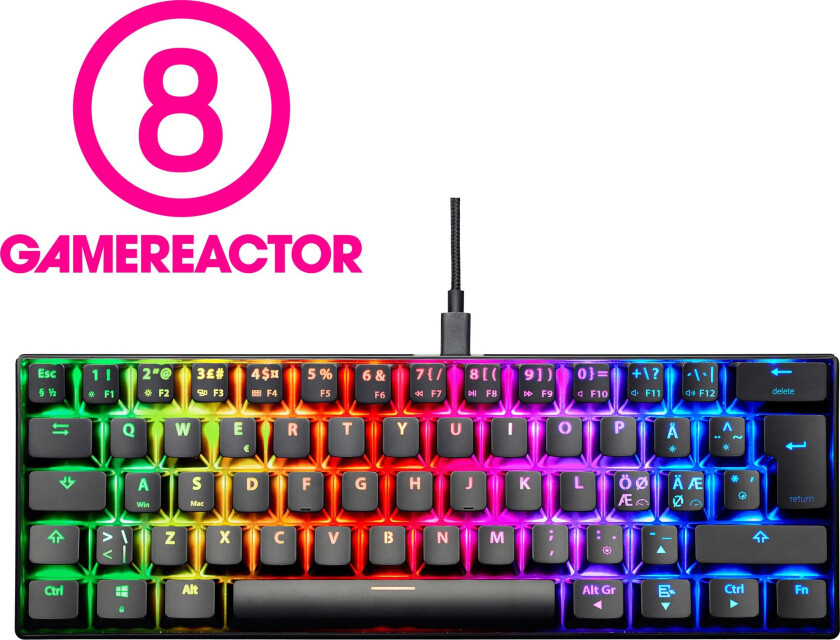 C-450 Mini PRO RGB gamingtastatur (sort)