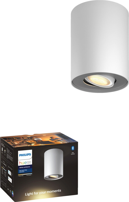 Philips Hue Pillar spotlys-forlengning 5633030P9, 1 stk. (hvit)