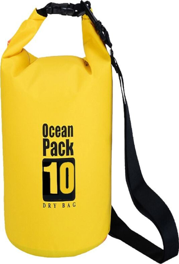 Dry Bag 10L vanntett pakkpose (gul)