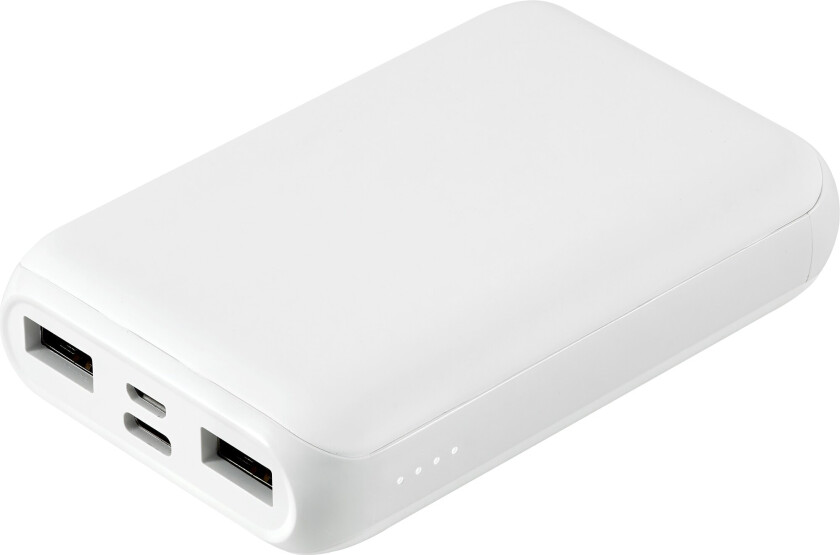 10,000 mAh Mini Size powerbank (hvit)