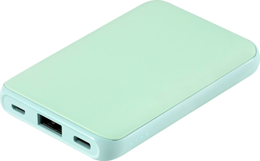 5000 mAh Mini Size powerbank (grønn)