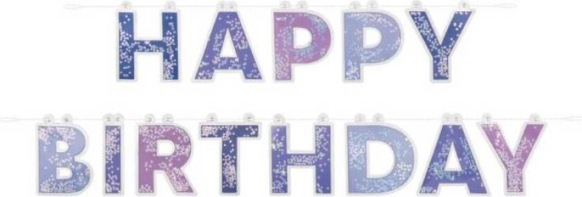 Banner Lilla "Happy Birthday"