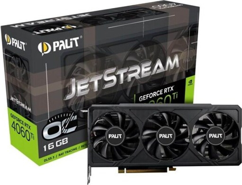 GeForce RTX 4060 Ti JetStream OC - 16GB GDDR6 RAM - Grafikkort