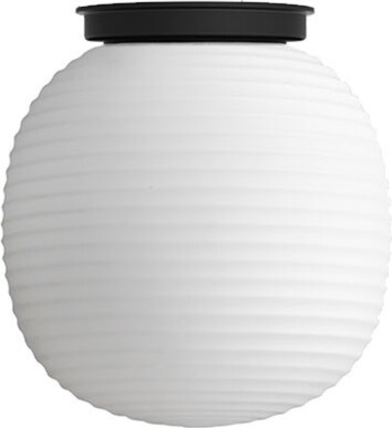 Lantern taklampe medium Frosted white opal glass