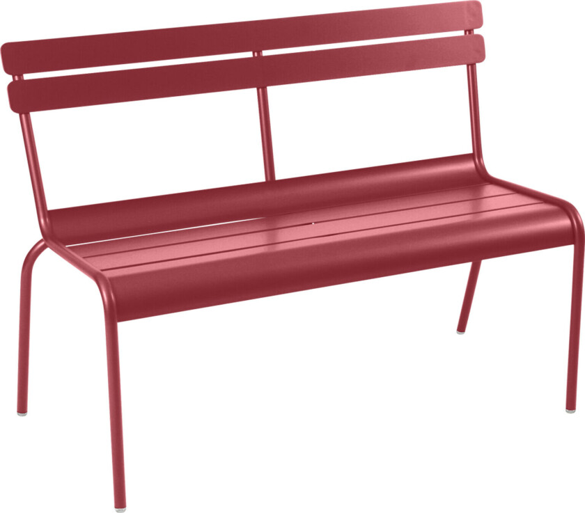 Luxembourg Bench with Backrest Chili 43