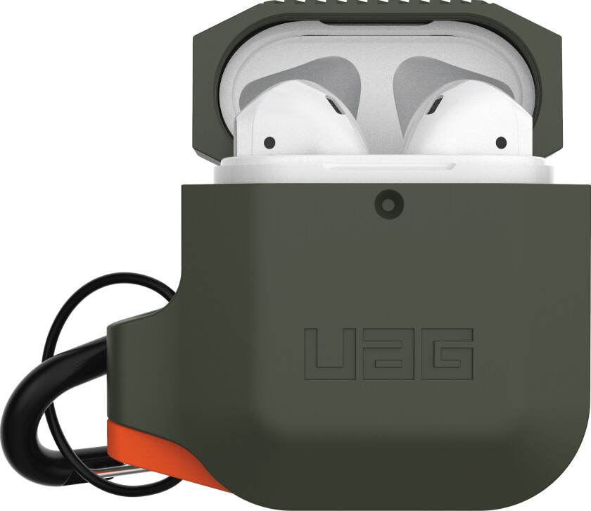 UAG Apple AirPods silikondeksel (oliven/oransje)