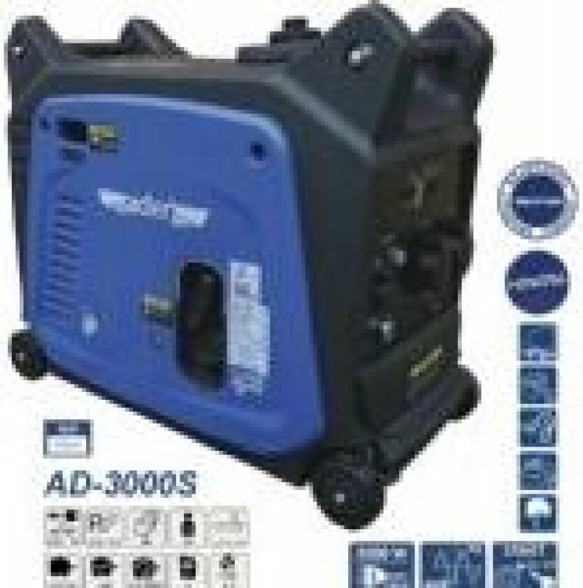 ADLER GENERATOR 3KW GENERATOR AD3000S OPFINNER ELEKTRISK STARTER 3KW AD3000S