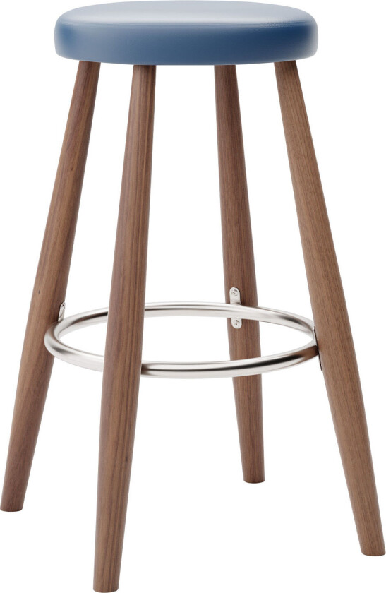 Ch58 Low Stool, Oljad Valnöt, Lädergrupp A Loke - 7310