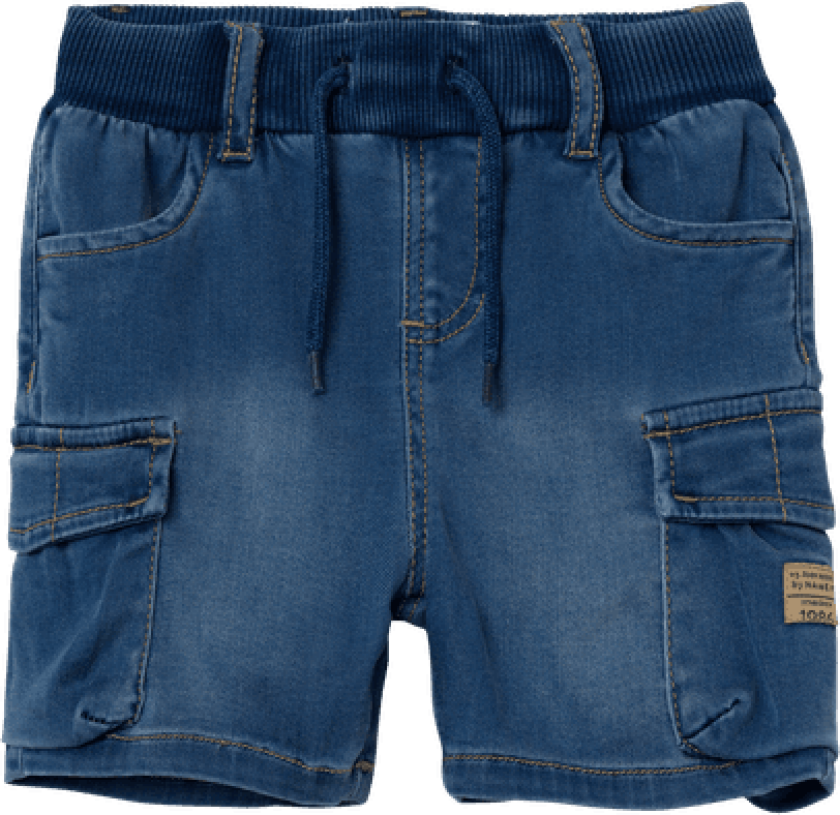 Ben baggy shorts - medium blue denim