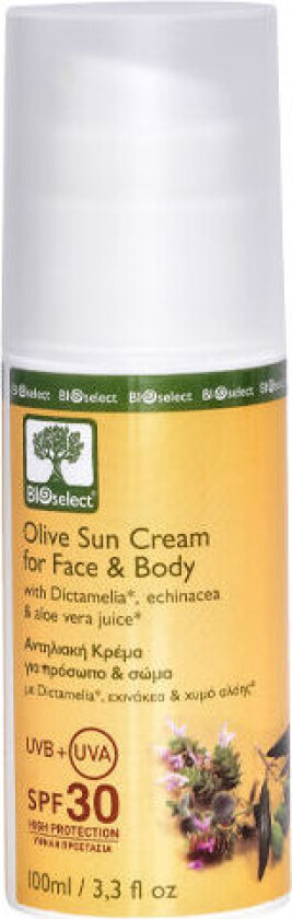 Olive Sun Cream for Face & Body SPF 30 - 100 ml