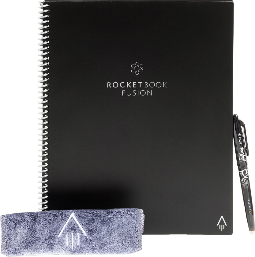 Fusion Letter gjenbrukbar notatbok A4 (infinity black)