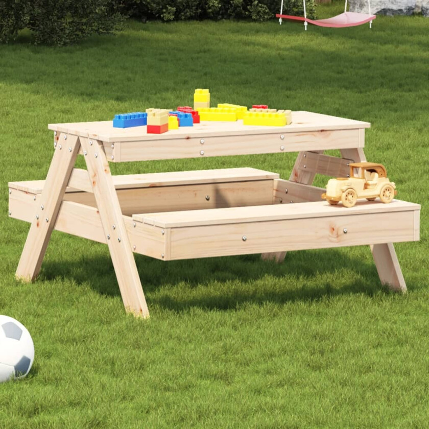Bilde av Piknikbord for barn 88x97x52 cm heltre furu