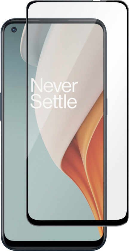 Full-Fit OnePlus Nord N100 skjermbeskytter (sort)