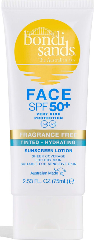 SPF50+ Fragrance Free Tinted Hydrating Face Lotion 75