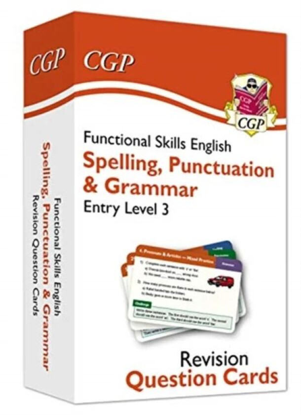 Functional Skills English Revision Question Cards: Spelling, Punctuation & Grammar Entry Level 3 av CGP Books