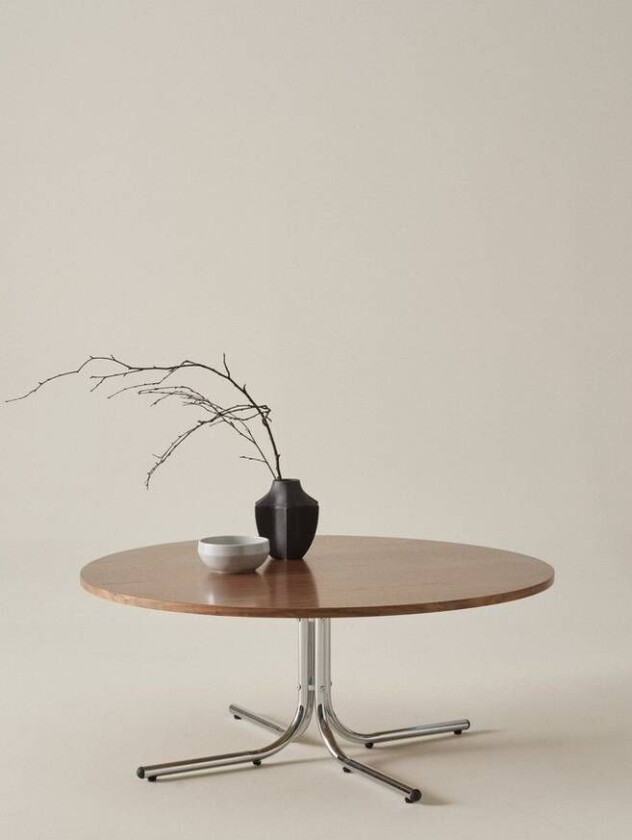 sofabord diameter 100 cm Valnøtt