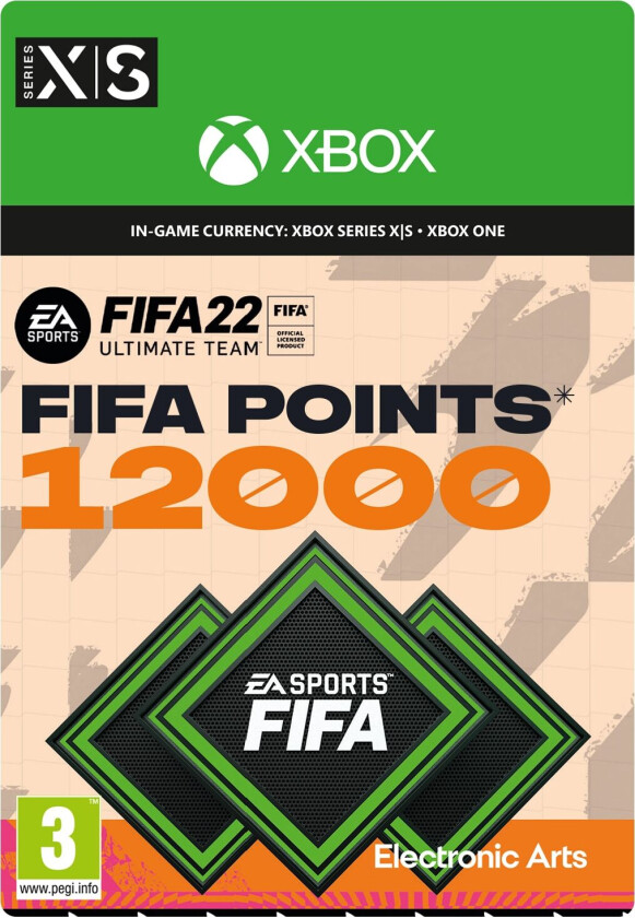 FIFA 22 FUT 12000 Ultimate Team Points - Xbox