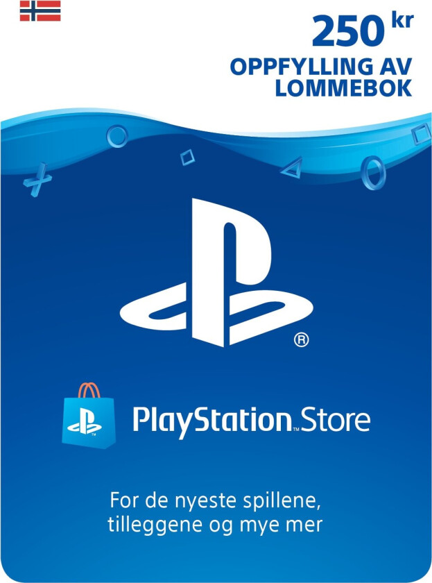 PlayStation Store PSN gavekort 250 NOK