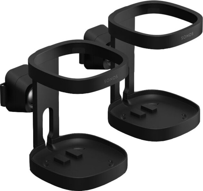 One veggfeste 2-pakk (sort)