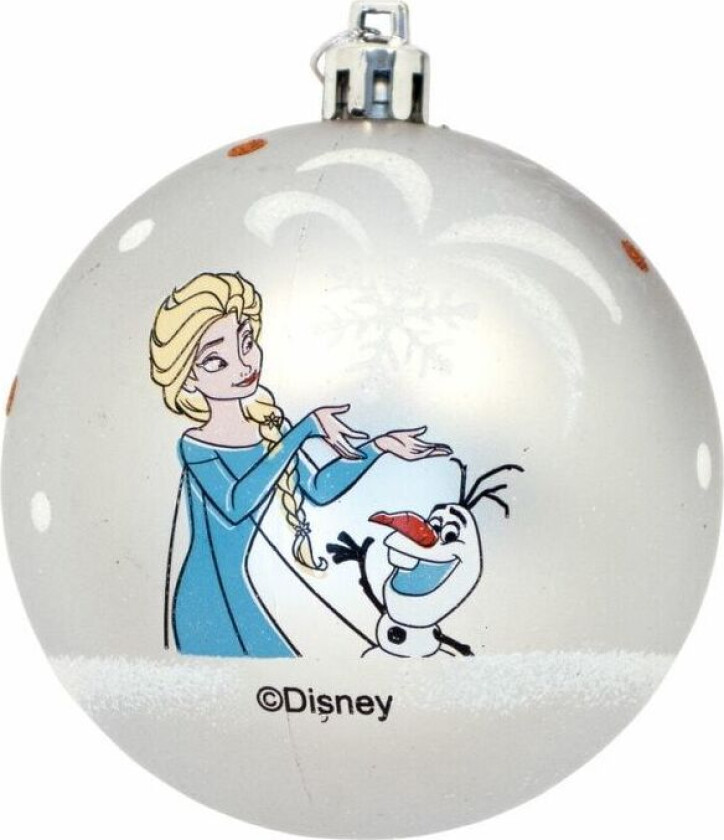 Juletrekule Frozen Memories Sølv 10 kvantum Plast (Ã 6 cm)