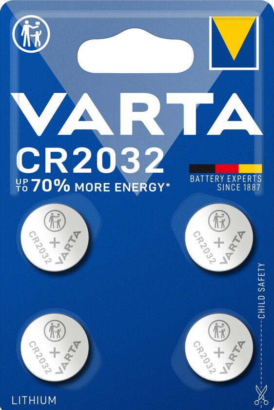 CR 2032 batteri (4-pakk)