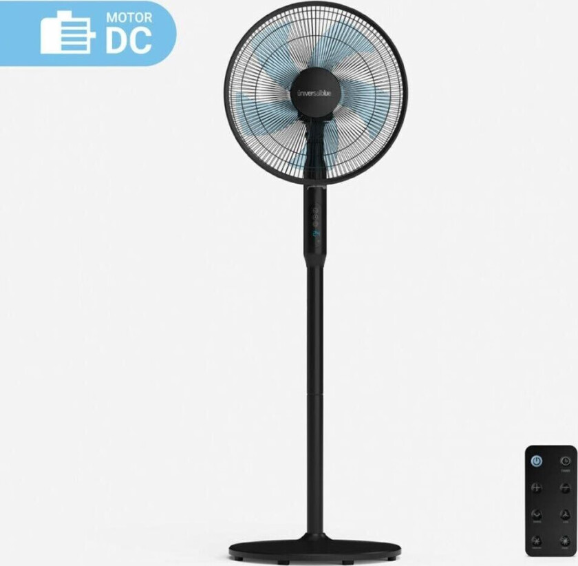 Frittstående Vifte Universal Blue 233-UVP1100-20 Svart