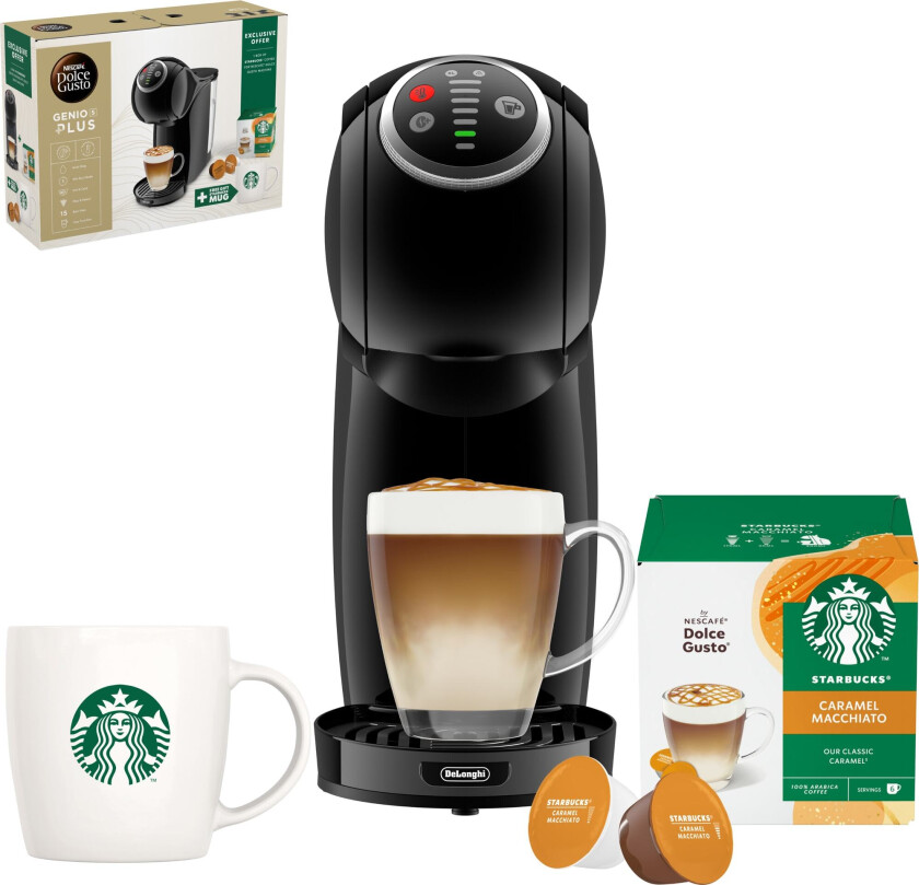 Nescafé Dolce Gusto Genio S Plus kapselmaskin Starbucks-samlepakke