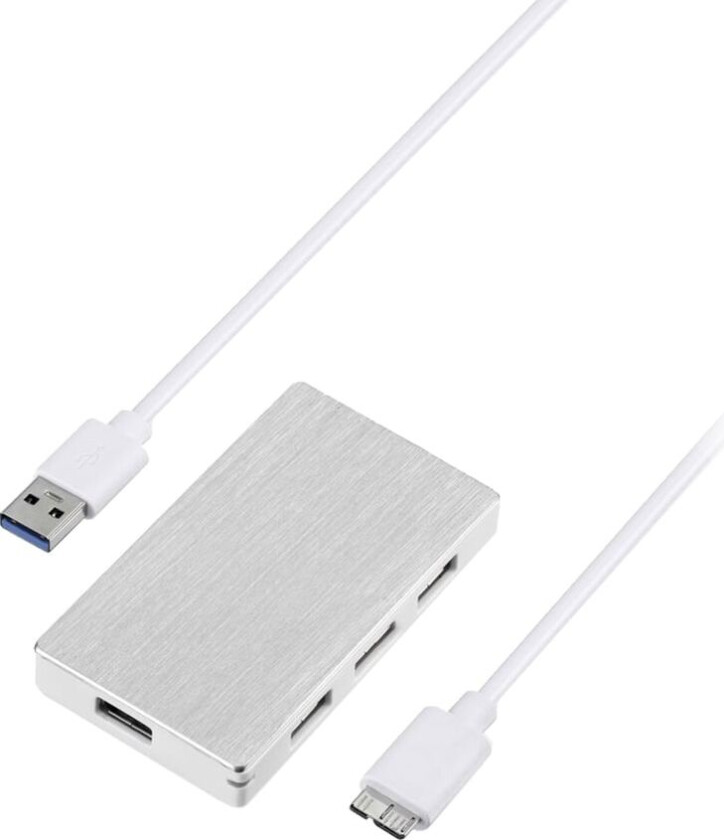 4 USB hub med 4 porter