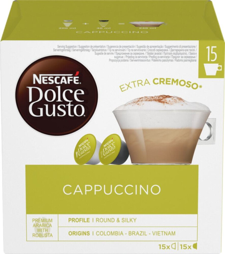 Kaffekapsler Nestlé CAPUCCINO (30 kvantitet)