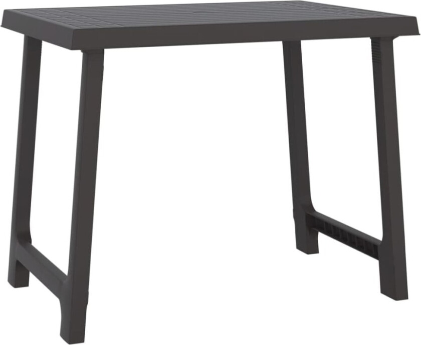 Bilde av Campingbord antrasitt 79x56x64 cm PP tre-utseende