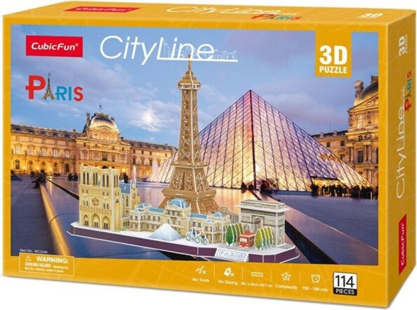 City Line Paris 3D 114 pcs 3D Puslespill