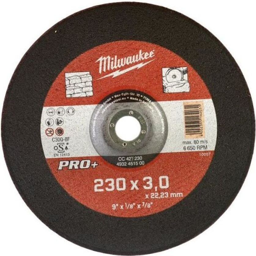 CC 42 PRO+ Kappeskive 230x3 mm