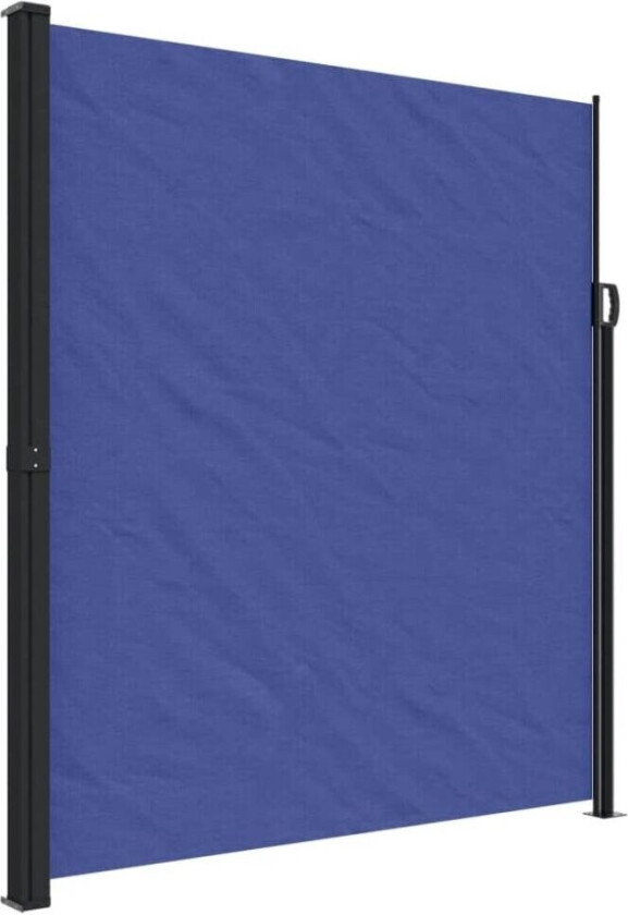 Uttrekkbar sidemarkise blå 220x300 cm
