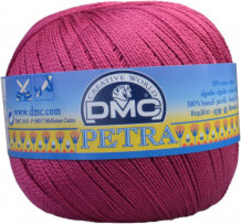 Petra No. 8 Heklegarn Unicolour 53803 Plomme