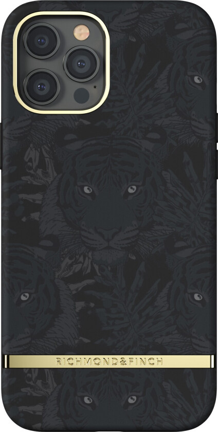 iPhone 12 Pro Max deksel (black tiger)