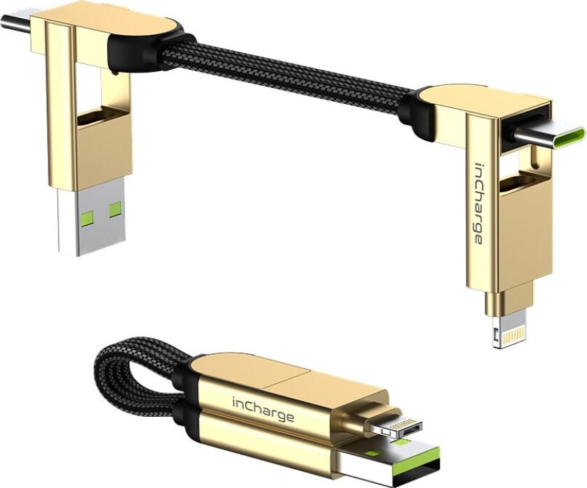 InCharge X 100W multiportkabel (beige)