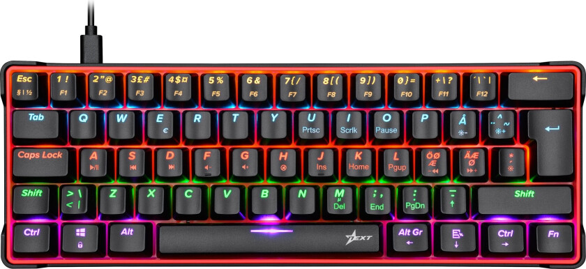 RX5 Mini Mechanical gamingtastatur (sort)