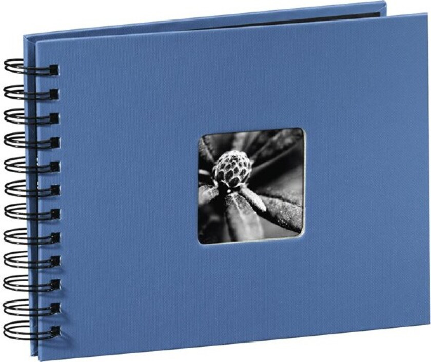 "Fine Art" Spiral Album 24 x 17 cm 50 Black Pages azure