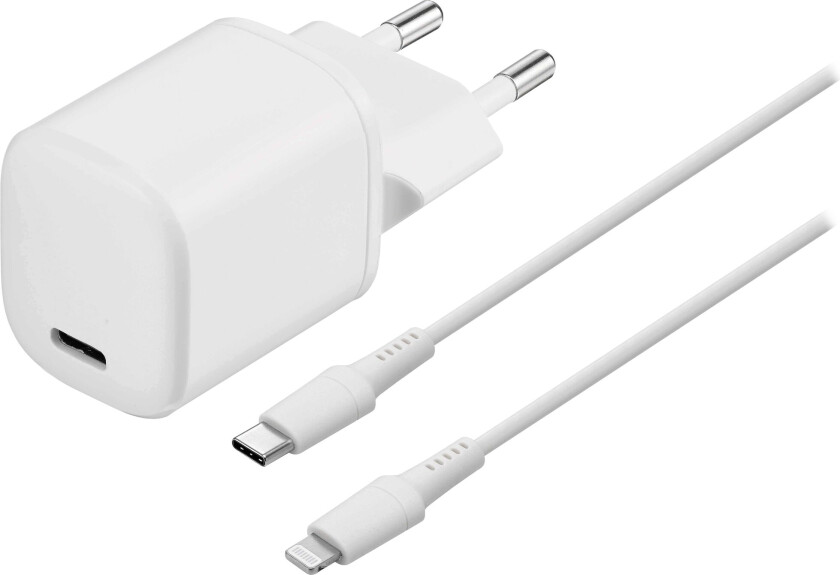 20W USB-C lader med Lighting-kabel