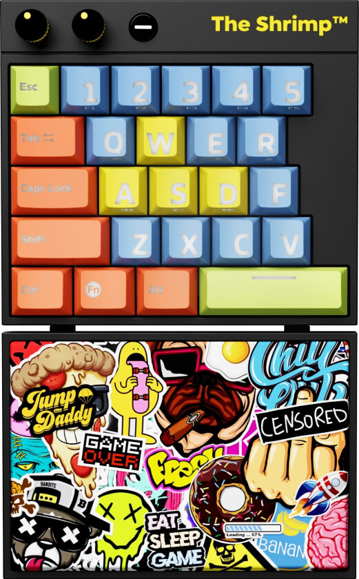 Model 1 mekanisk gamingtastatur (bomber)